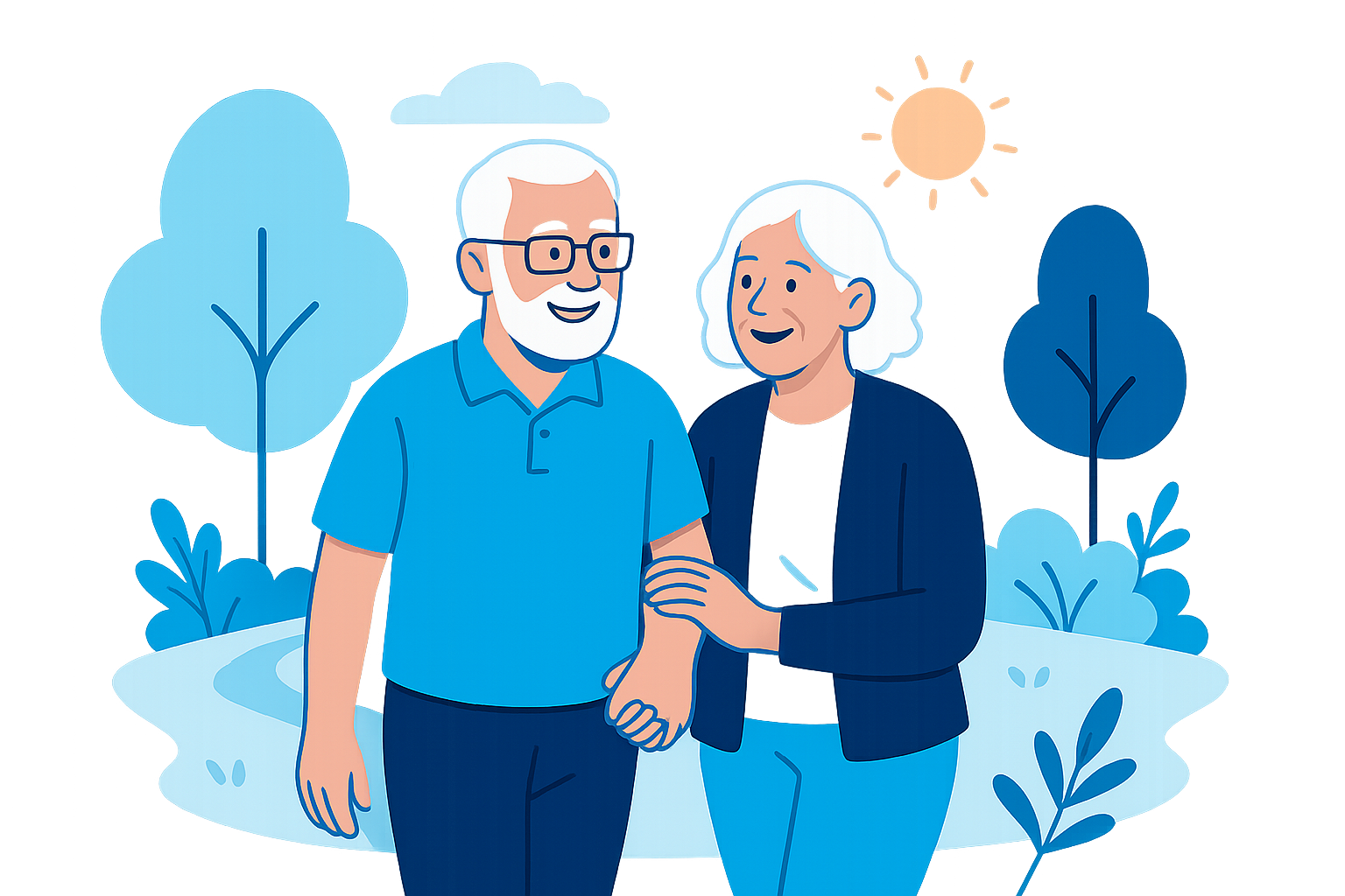 Senior couple with Medicare advisor